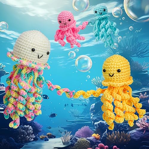 Miniatura 8 de Crochetobe Kit de ganchillo para principiantes, el kit de inicio de ganchillo incluye instrucciones fáciles de seguir y tutoriales en video, kit