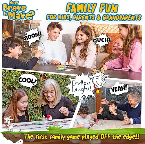 Miniatura 8 de Qué tan valiente es Mave - El primer juego de pila de borde de mesa, equilibrio de cartas, caos salvador de cabras, ideal para noches de juegos