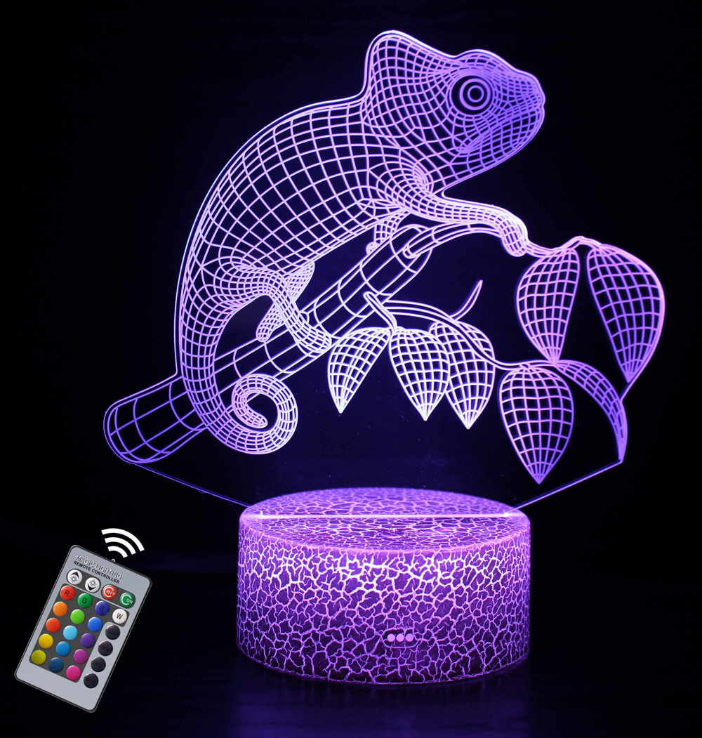 Faraón 3D Luz Nocturna Ilusión Lámpara 7 Cambio De Color LED Táctil USB Mesa Regalo Niños Juguetes Decoración Navidad Regalo De San Valentín