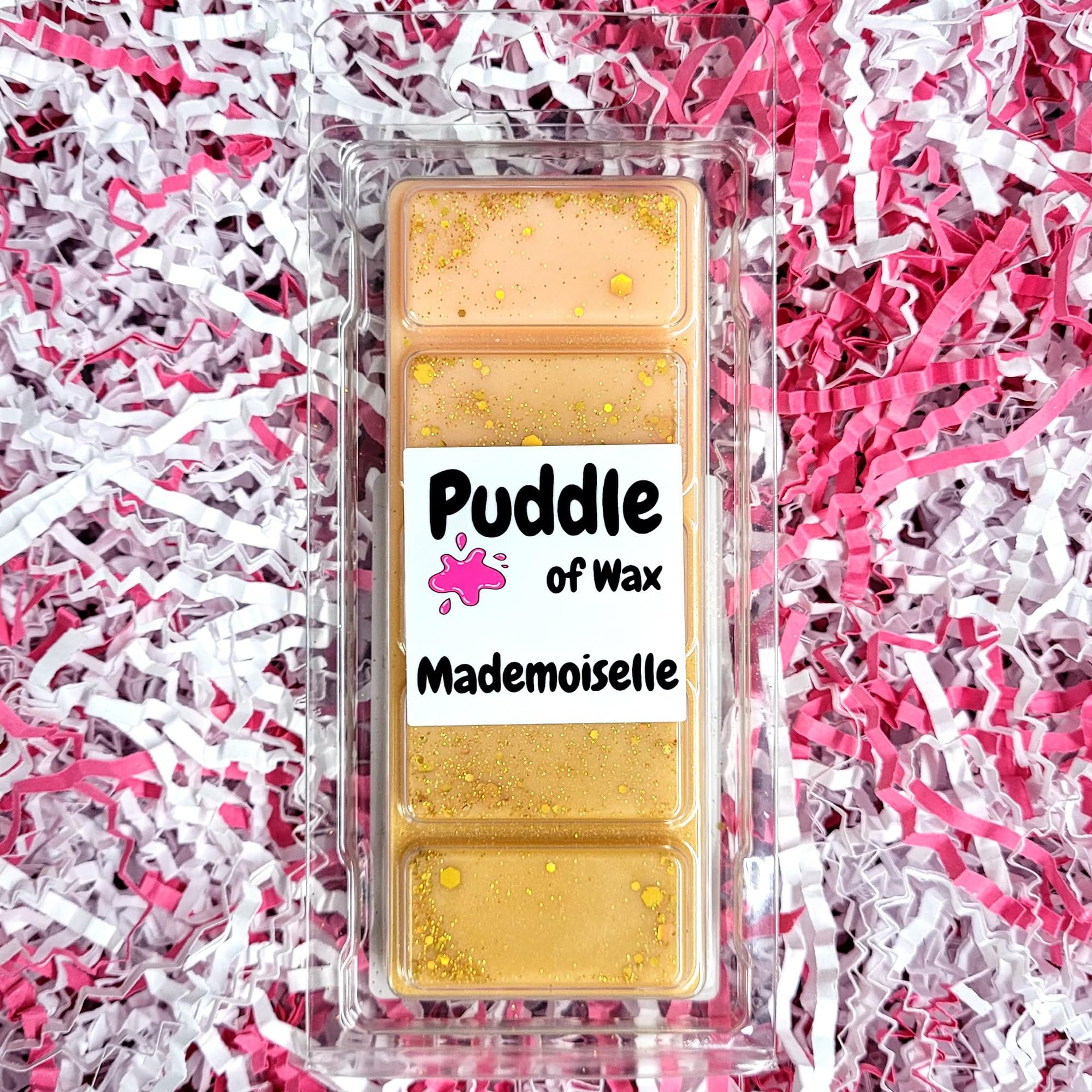 Puddle of Wax - Mademoiselle Soy Wax Melt Snap Bar - 50g - Perfume Scent - Vegan Friendly - Made in the UK