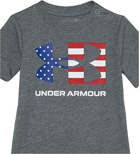 Miniatura 2 de Under Armour baby-boys 3-piece Set, Bodysuit, Graphic T-shirt and Shorts, Crew Neckline