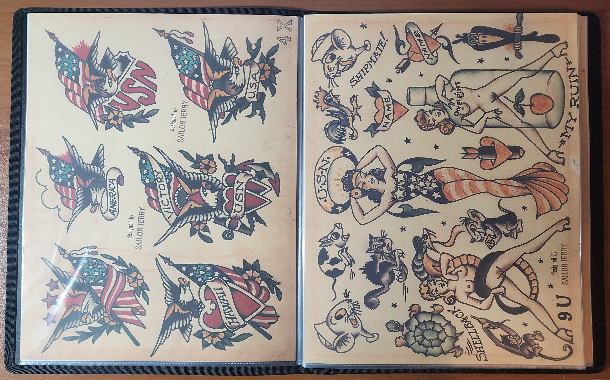 Amazon.com: Sailor Jerry Traditional Vintage Style Tattoo Flash