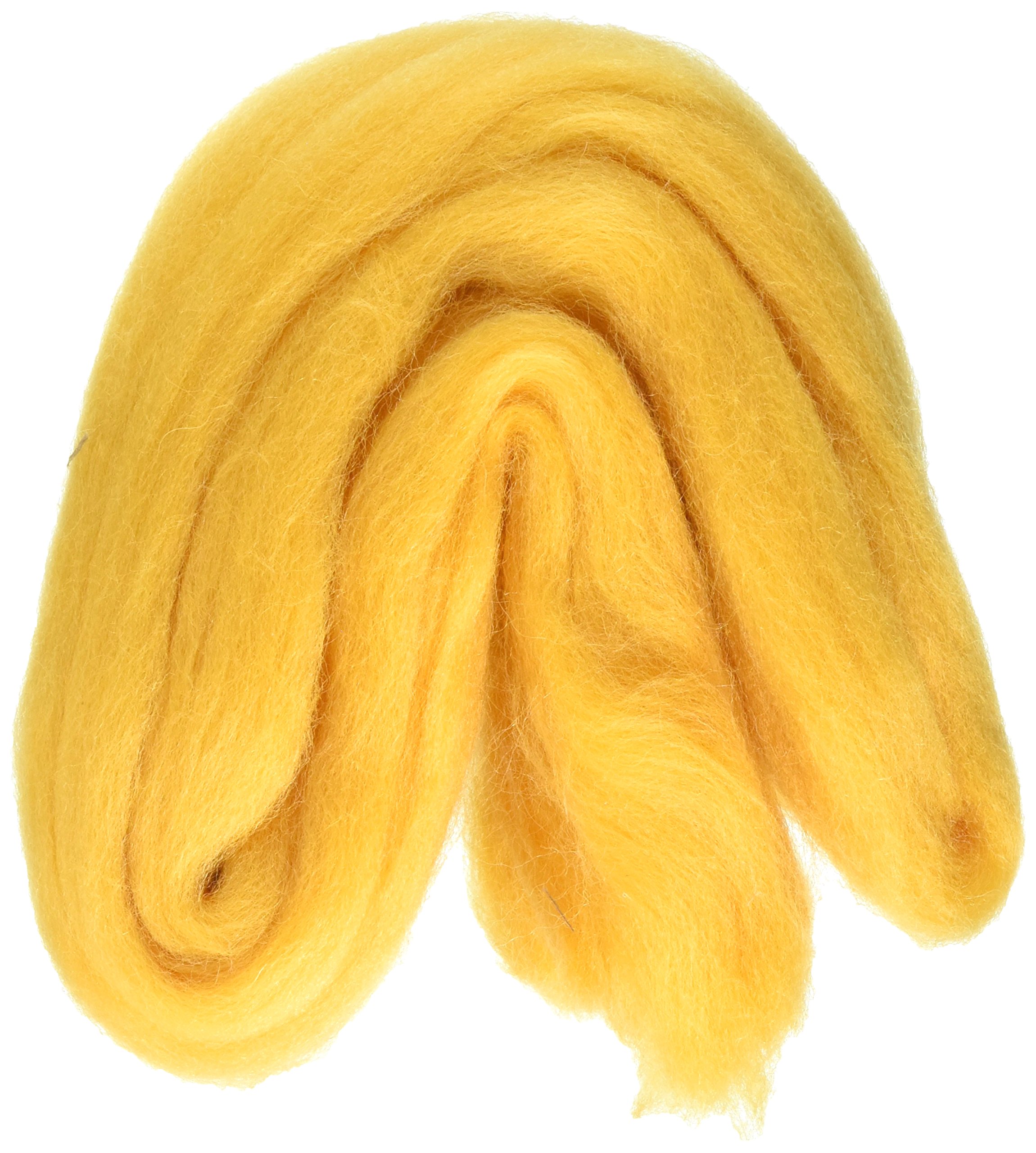 Clover Natural Wool Roving: Gold 20gm, 20