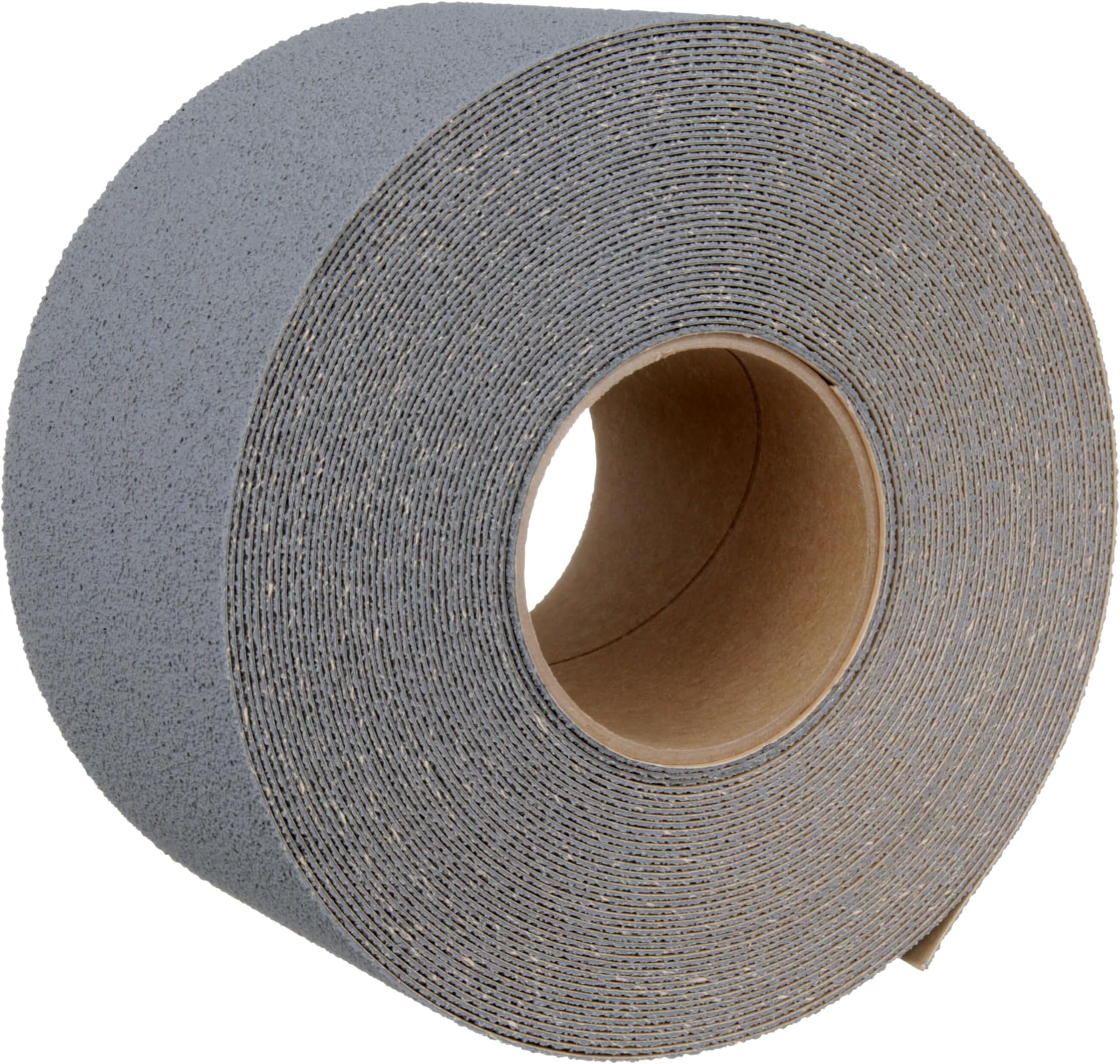 Safety-Walk Medium Duty Resilient Tread, 4 in x 60 ft, Anti-Slip Grey Tape, Adhere Without Wrinkling, Curling, Tearing, Shrinking or Lifting, Self-Adhesive Backing, Quick & Easy Application (7741)