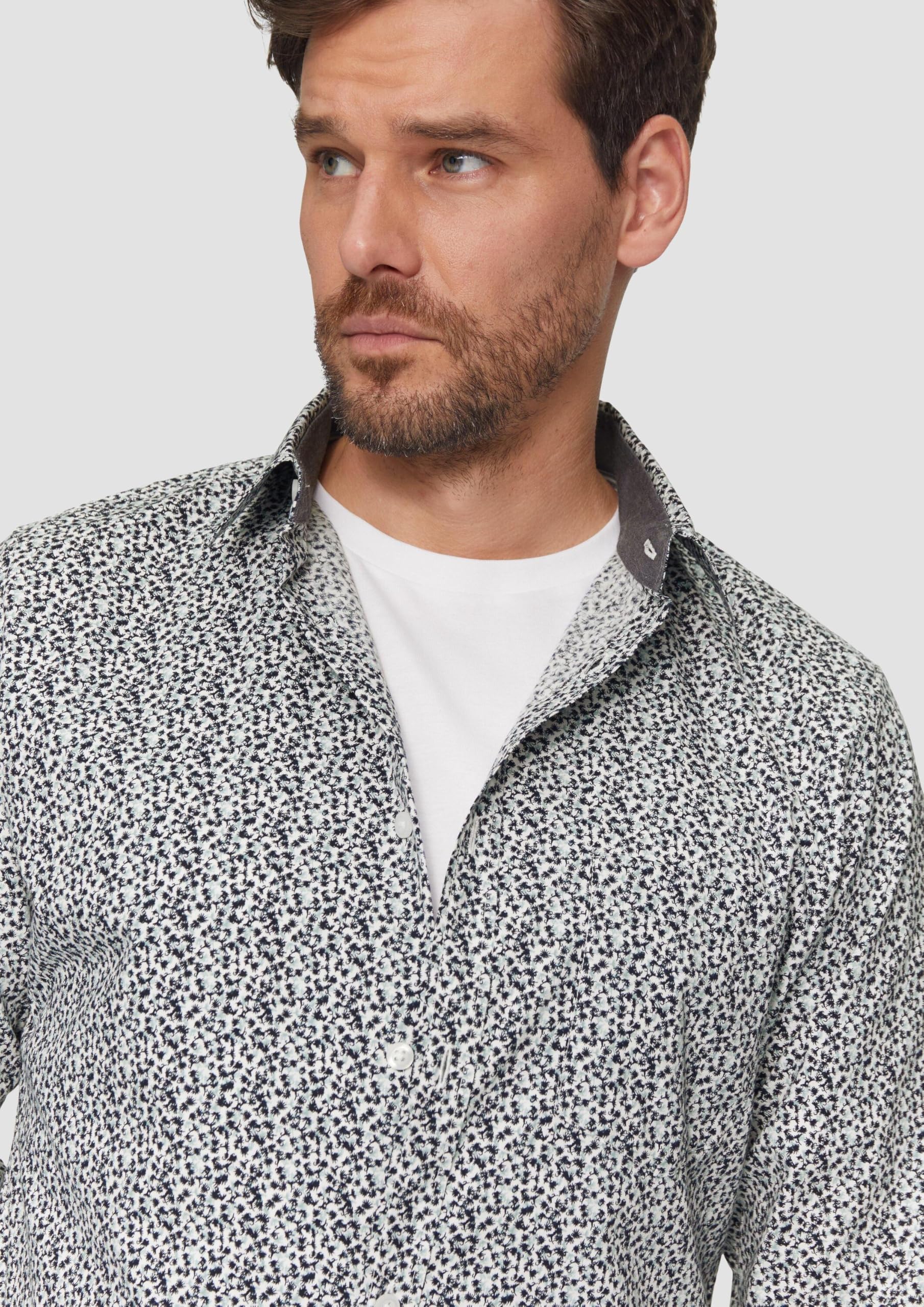 s.Oliver Koszula z długim rękawem, krój slim fit, 01A1, XXL