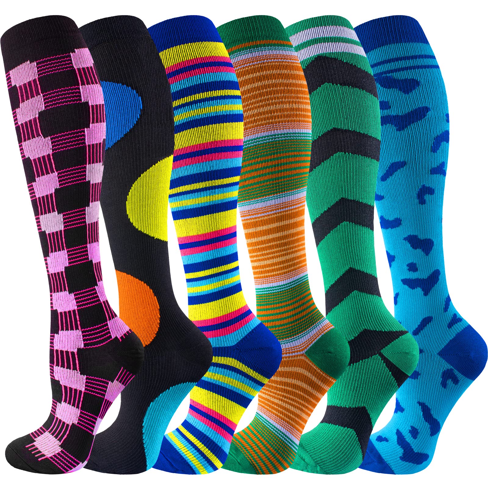 bropite Compression Socks for Women & Men Circulation-Support Knee High Socks 20-30 mmhg-Best for Running,Medical,Nurse,Travel