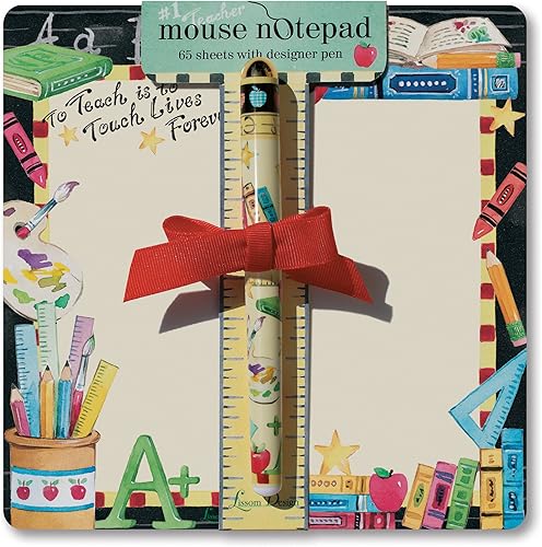 Vista 31 de Lissom Design Sticky Notes - Bloc de notas autoadhesivo de diseñador para el hogar u oficina, 75 hojas, regreso a la escuela Profesor A+