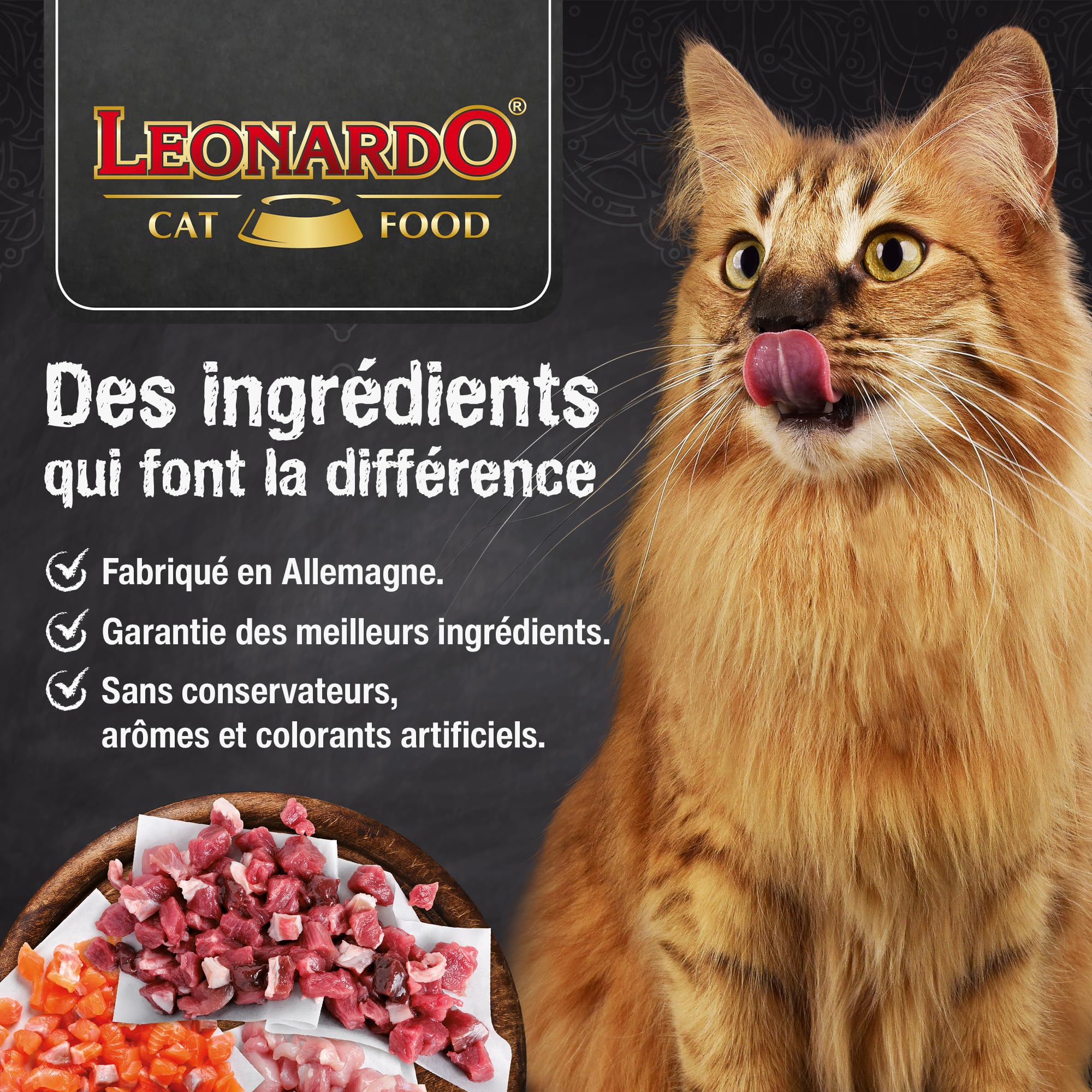 LEONARDO Drink Duck [20x40g Drink au Canard] Boisson pour Chats | Bouillon de Viande sans céréales avec lamelles de Viande | Complément Alimentaire pour Chats
