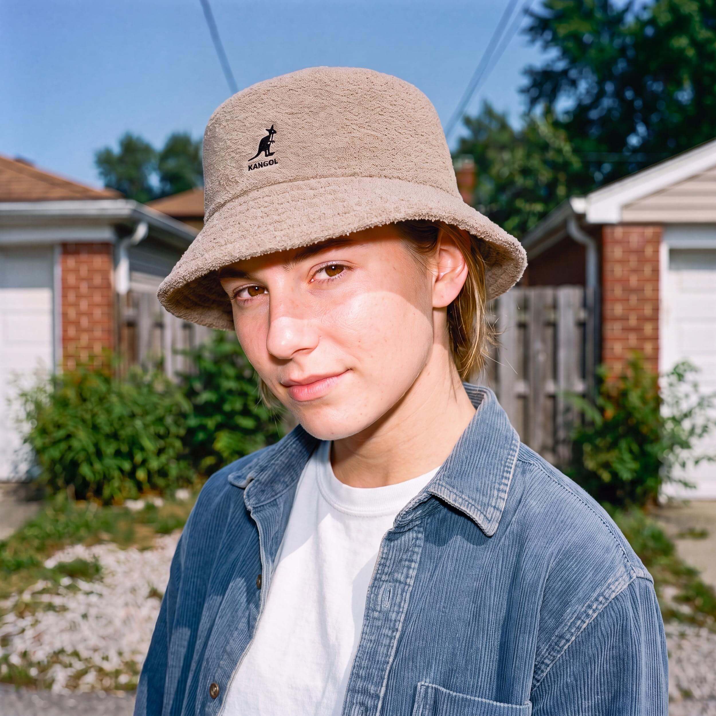 Kangol Cappello di Tessuto Bermuda Bucket Donna/Uomo - da Sole Cappelli Spiaggia Pescatore Estate Primavera/Estate