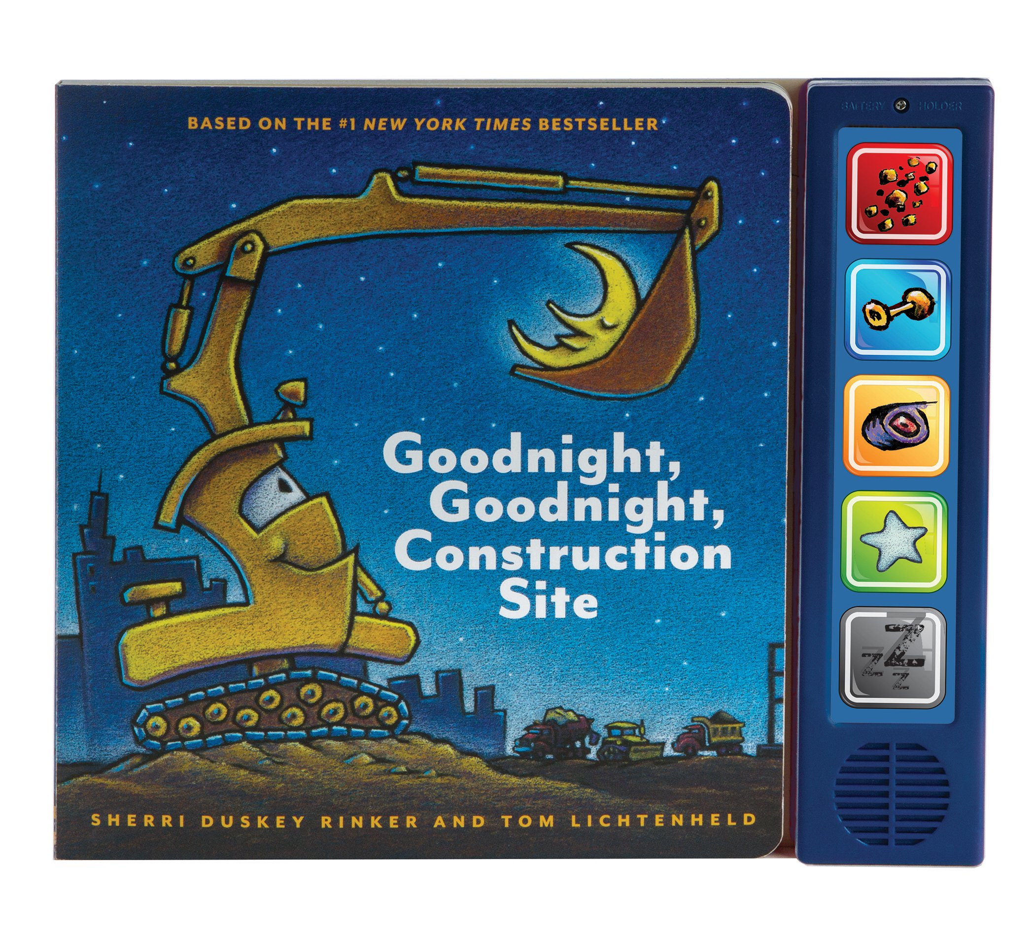 Goodnight Goodnight Construction Site Sound Book: (Construction Books for Kids, Books with Sound for Toddlers, Children's Truck Books, Read Aloud Books) [Hardcover] Rinker, Sherri Duskey and Lichtenheld, Tom