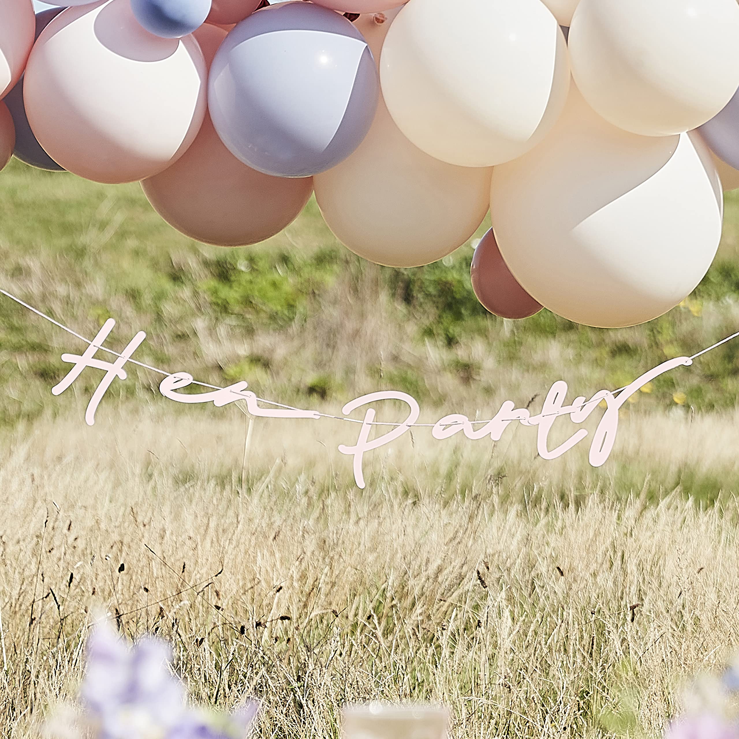 Ginger Ray Pink Boho Hen Party Bunting - Boho Bride