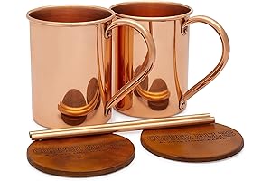 Moscow Mule PURE Copper Mugs Set of 2 by Copper Mules