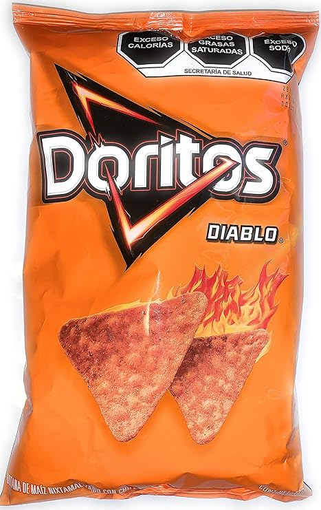 Amazon.com: Doritos Diablo by Sabritas, 5.19 oz, Chili & Lemon Corn ...