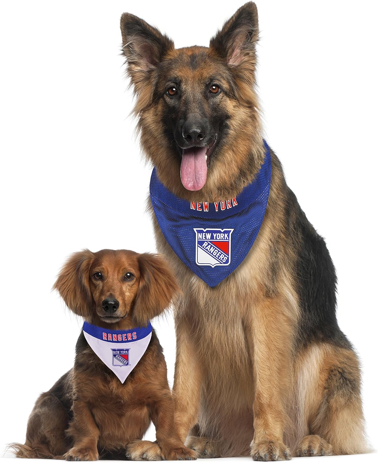 NHL New York Rangers Bandana for Dogs & Cats, Small/Medium. - Cute & Stylish Bandana! The Perfect Hockey Fan Scarf Bandana, Great for Birthdays Or Any Party!