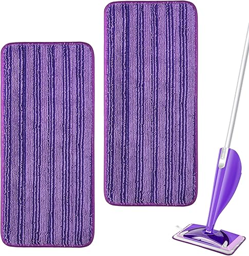 Miniatura 7 de Almohadillas reutilizables para trapeador Swiffer WetJet, repuesto de microfibra lavable Sealuncle para trapeador húmedo y seco para trapeadores de