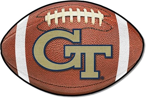 Fanmats Georgia Tech tapete de nailon amarillo, Alfombrilla para fútbol, Color del equipo