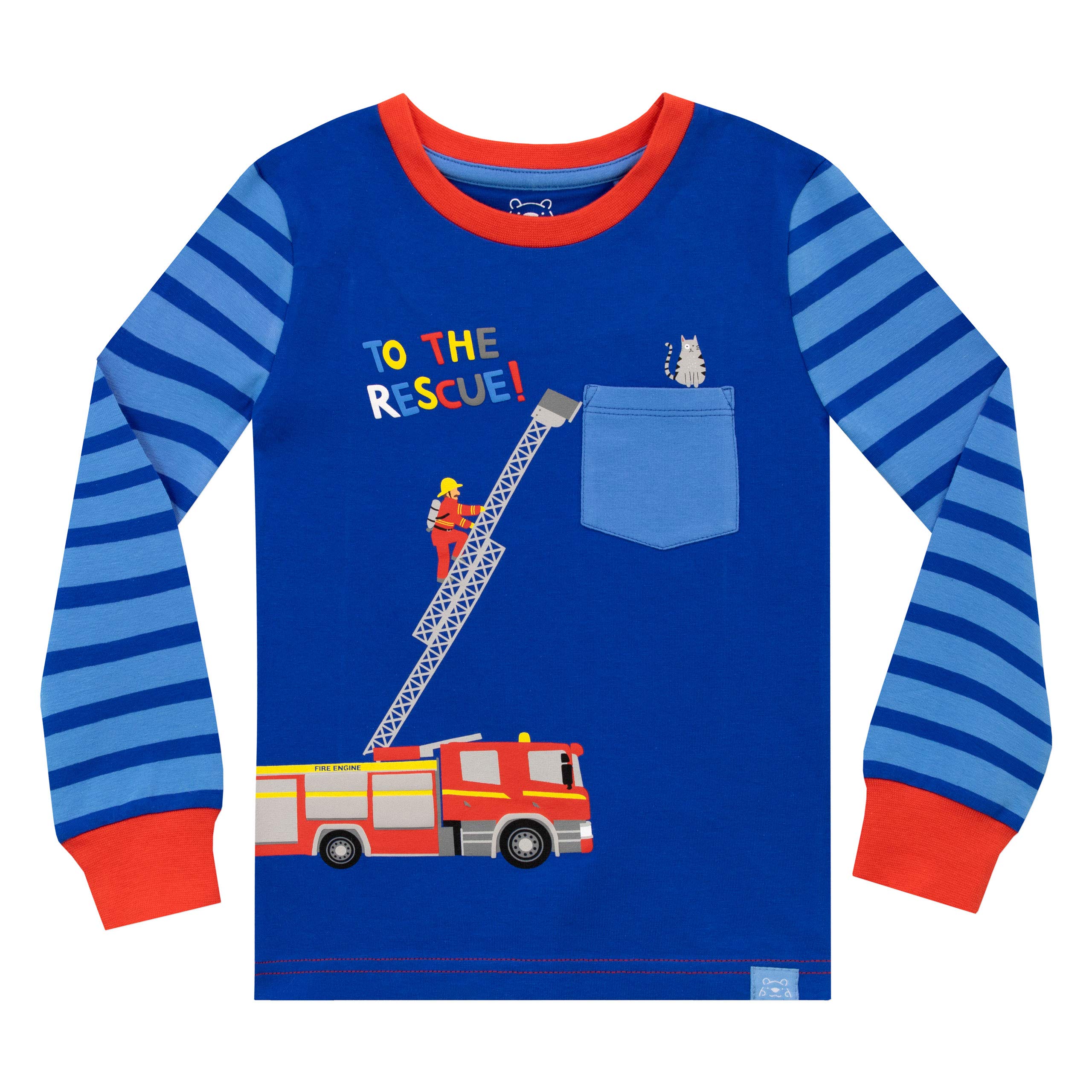 Harry Bear Piżama chłopięca Slim Fit Strażak