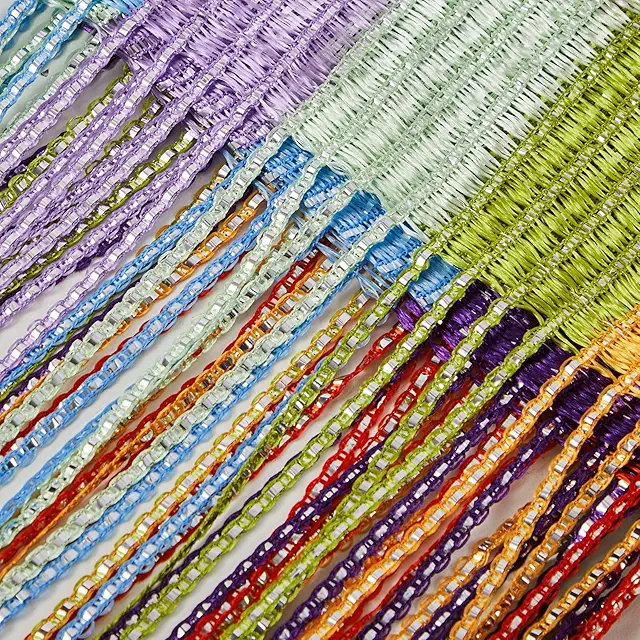 Cortina de Tiras Exterior Colorida 100x200 cm - Protección Antimoscas y Decoración