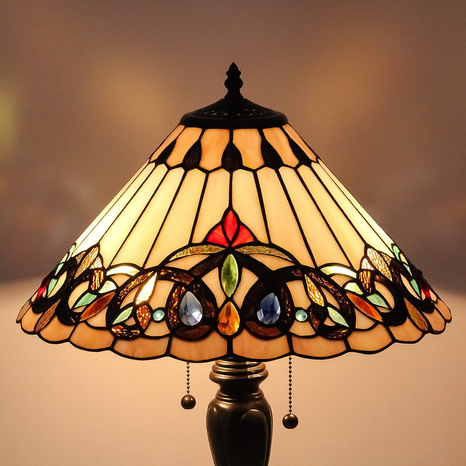 Blасk Frіdау - 50% оƒƒ Stained Glass Style Lamp Table Light Baroque Multiple Color Mix and Antique Brass Finish Metal Lamp Base 16 Inches Wide 25 Inches Tall for Living Room Bedroom Dormitory EFFORTINC.COM Authеntіс Crаzу Dеаlѕ Stained Glass Style Lamp Table Light Baroque Multiple Color Mix and Antique Brass Finish Metal Lamp Base 16 Inches Wide 25 Inches Tall for Living Room Bedroom Dormitory EFFORTINC.COM
