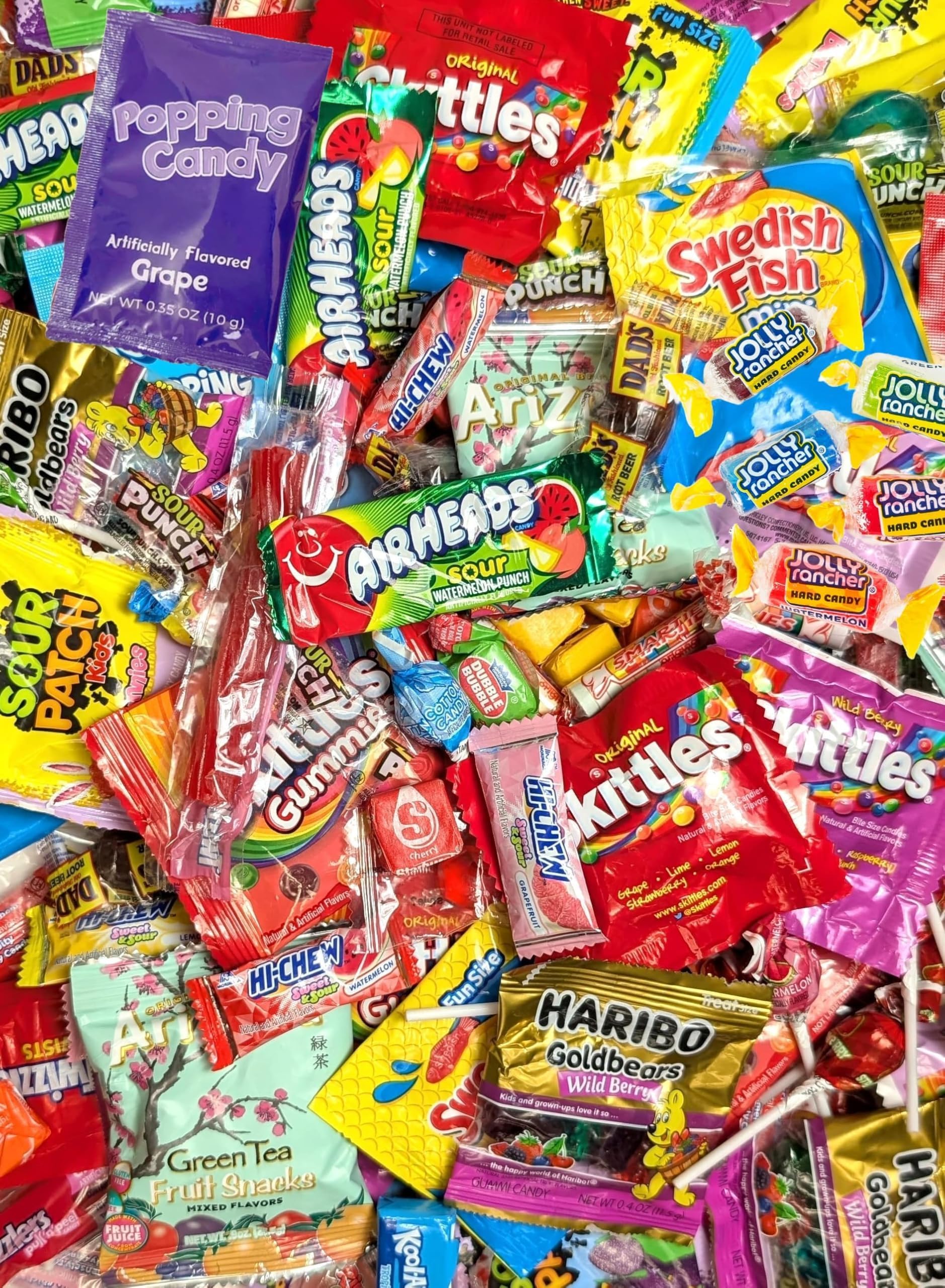Ultimate Assorted Candy Party Mix - 12 LB Bag - Fun Size Skittles, Sour Patch, Nerds, Jolly Ranchers Lollipops, Fruit Chews, Smarties, & More - Valentine's Day - Mega Variety Bulk Candy Assortment - Individually Wrapped - by Queen Jax - Mother's Day