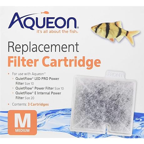 Aqueon AquaPure Medium-Sized Filter Cartridges for Aquarium Filtration Systems