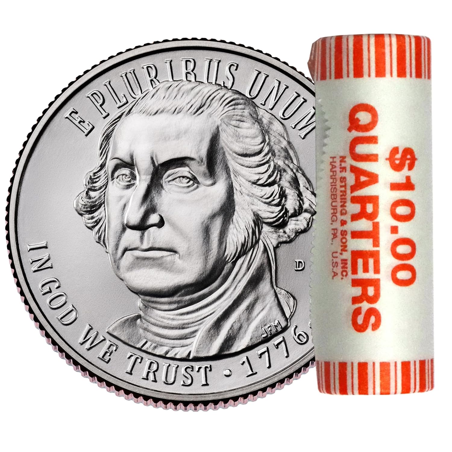 2026 D Revolutionary War Quarter 40 Coin Roll Semiquincentennial Coin Collection SemiQ Uncirculated
