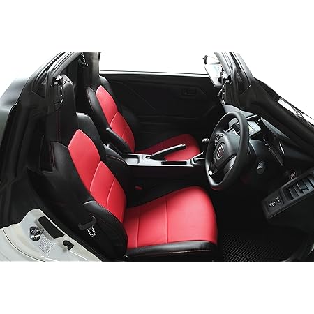Amazon オートウェア シートカバー S660 専用 ブラック 赤色 品番 1921 S660 Jw5 1921 シートカバー 車 バイク