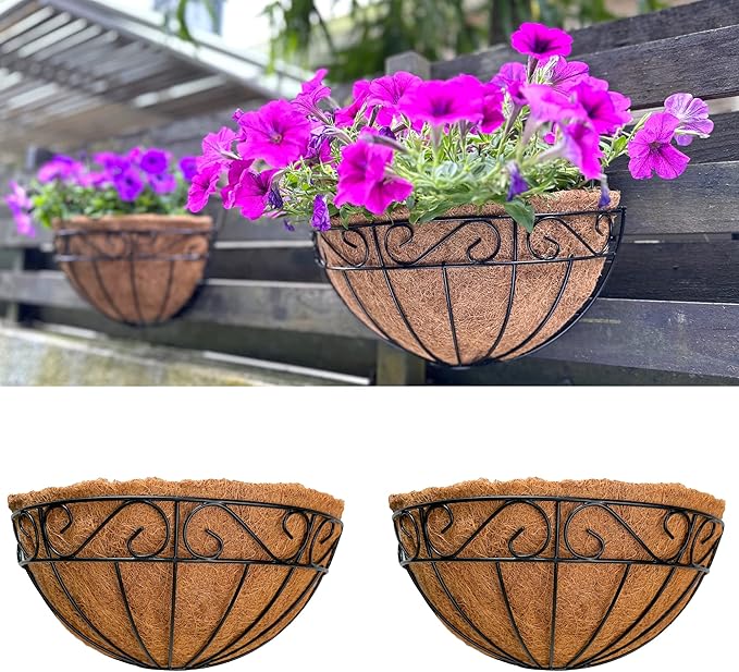 LaLaGreen Wall Hanging Planter, 2 Pack, 12 Inch Wall