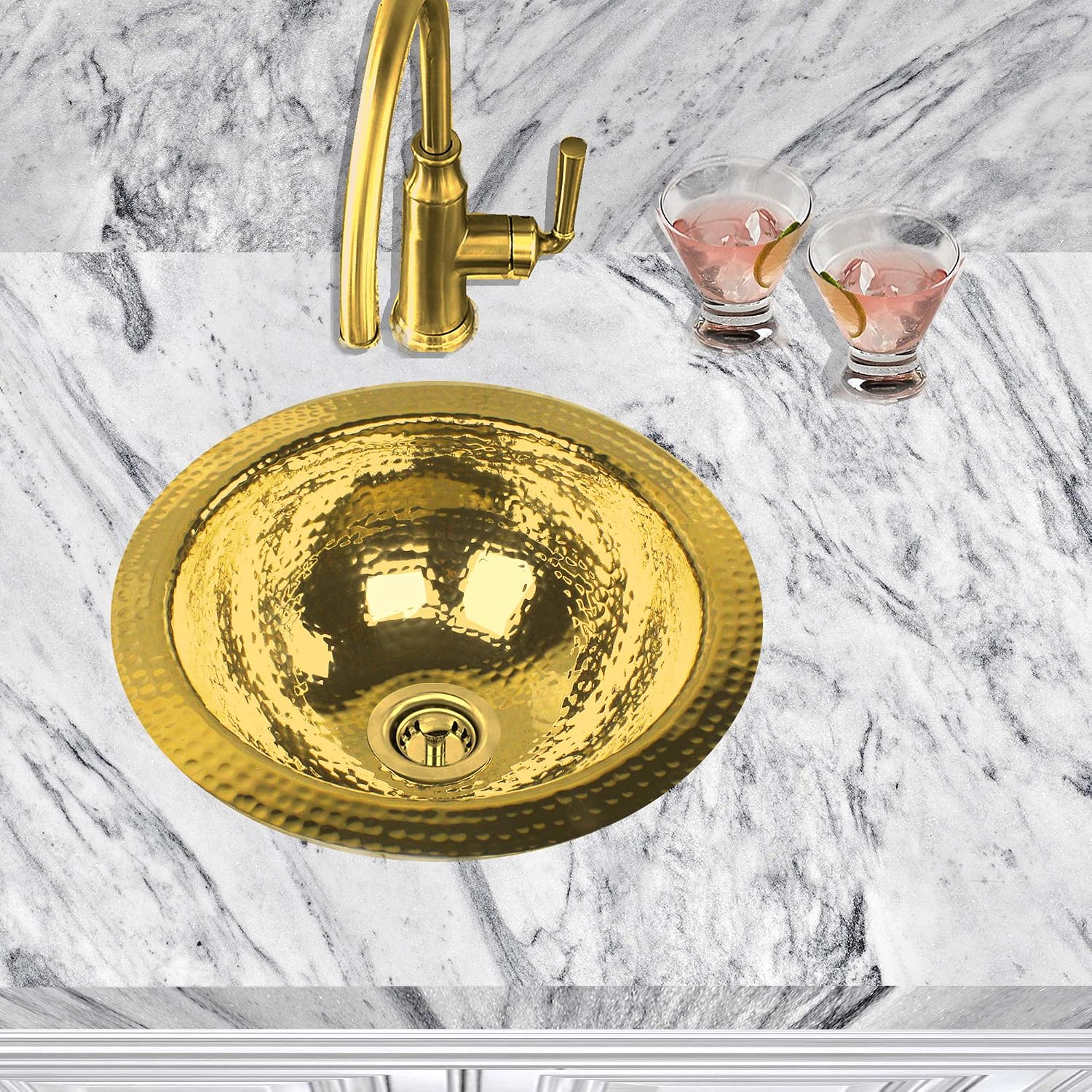 Black Friday - 60% OFF Nantucket Sinks ROB 13 inch Brass Bar Sink Hand Hammered, 13 Diameter x 5.25 High Free Shipping 🛒 Nantucket Sinks ROB 13 inch Brass Bar Sink Hand Hammered, 13 Diameter x 5.25 High