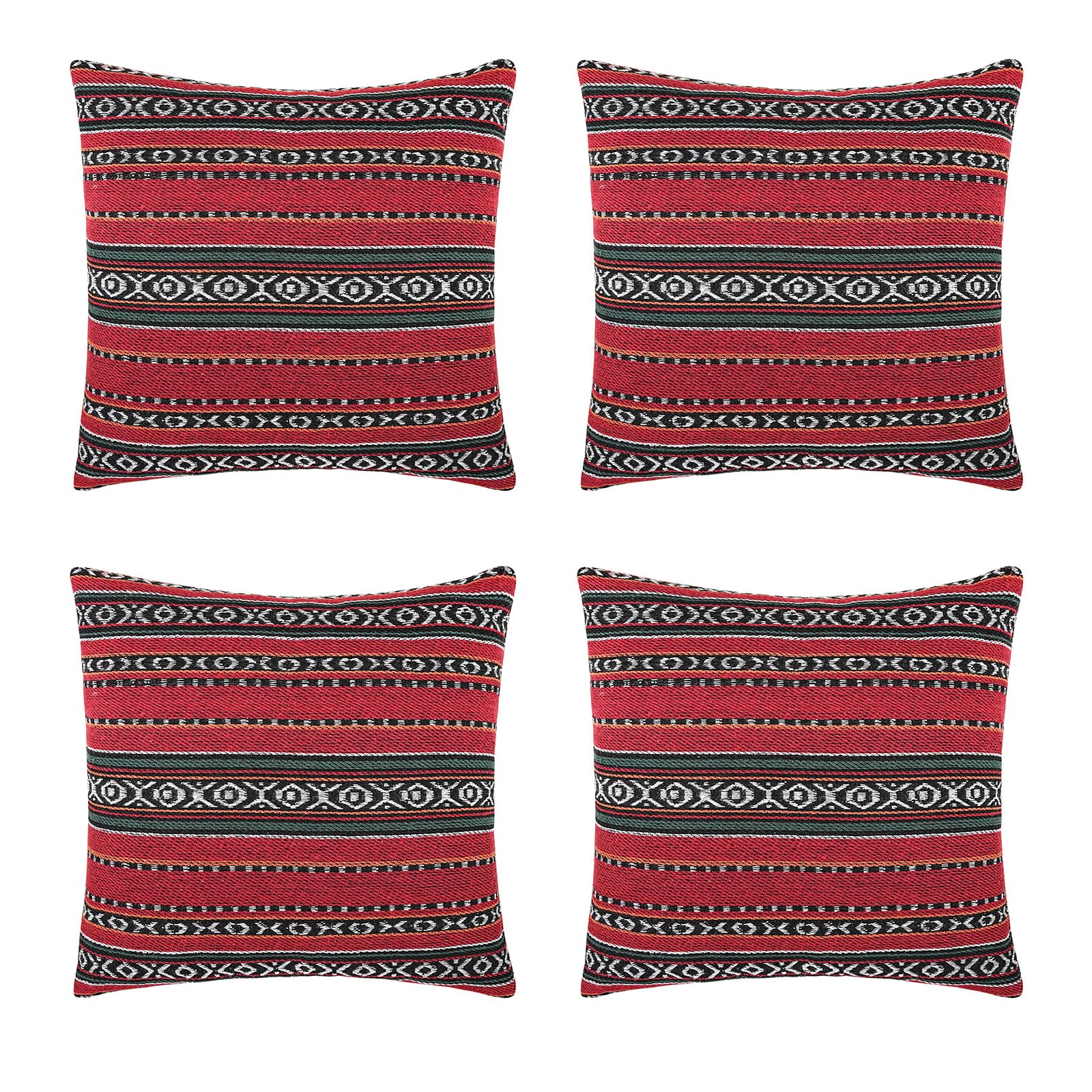 Msioytog Artistics Bohemians Pattern Cushion Cover Fabric Multiple Size Home Accent Decorative Bohemians Pillowcase