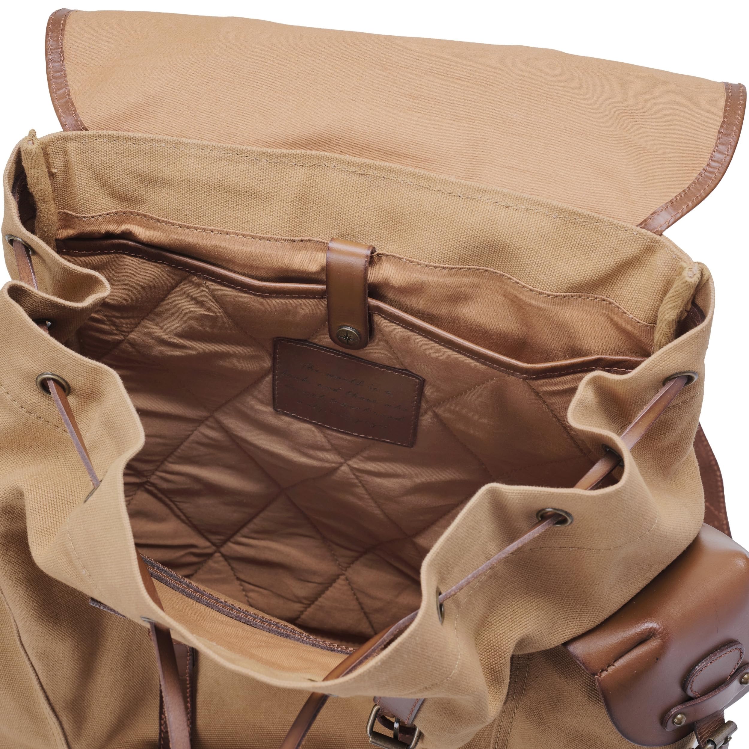 DRAKENSBERG Rucksack – Gran klassisches Wander- und Freizeit-Pack im Retro-Design, nachhaltige Handarbeit