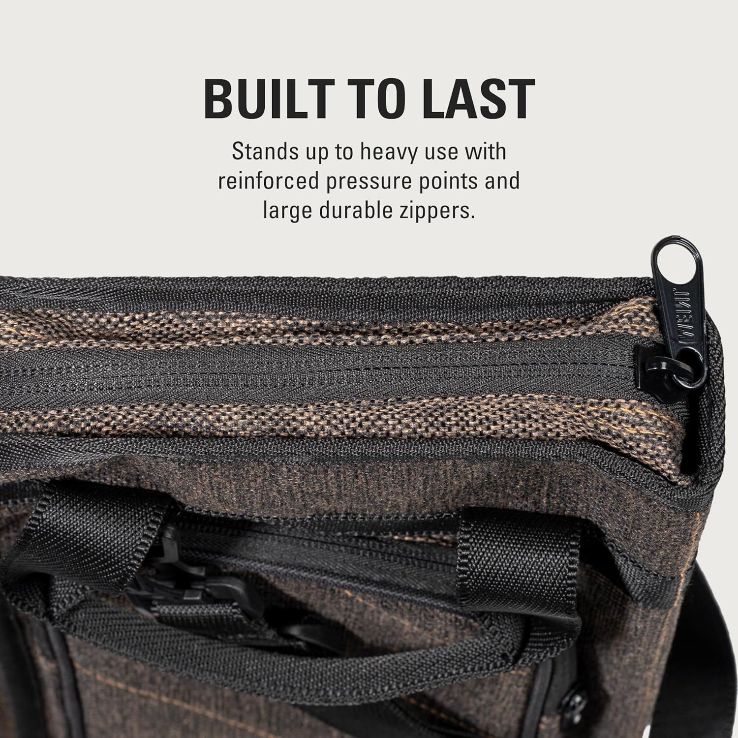 Drumstick Bag — Classic Woven — For Sticks, Mallets, Brushes and Rods, Heavy-Duty Fabric with Shoulder Strap Plus Floor Tom Hooks, 2-YEAR WARRANTY
