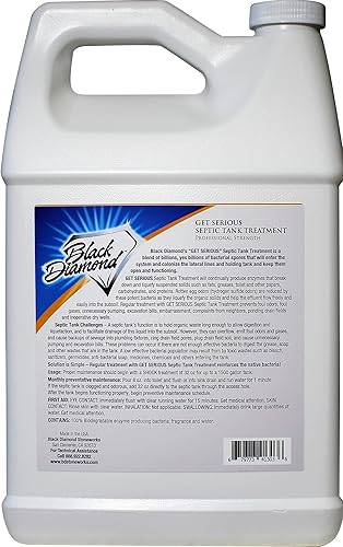 Miniatura 2 de Black Diamond Stoneworks OBTENGA SERIOUS Enzimas naturales líquidas para tratamiento de tanque séptico para sistemas residenciales, comerciales,