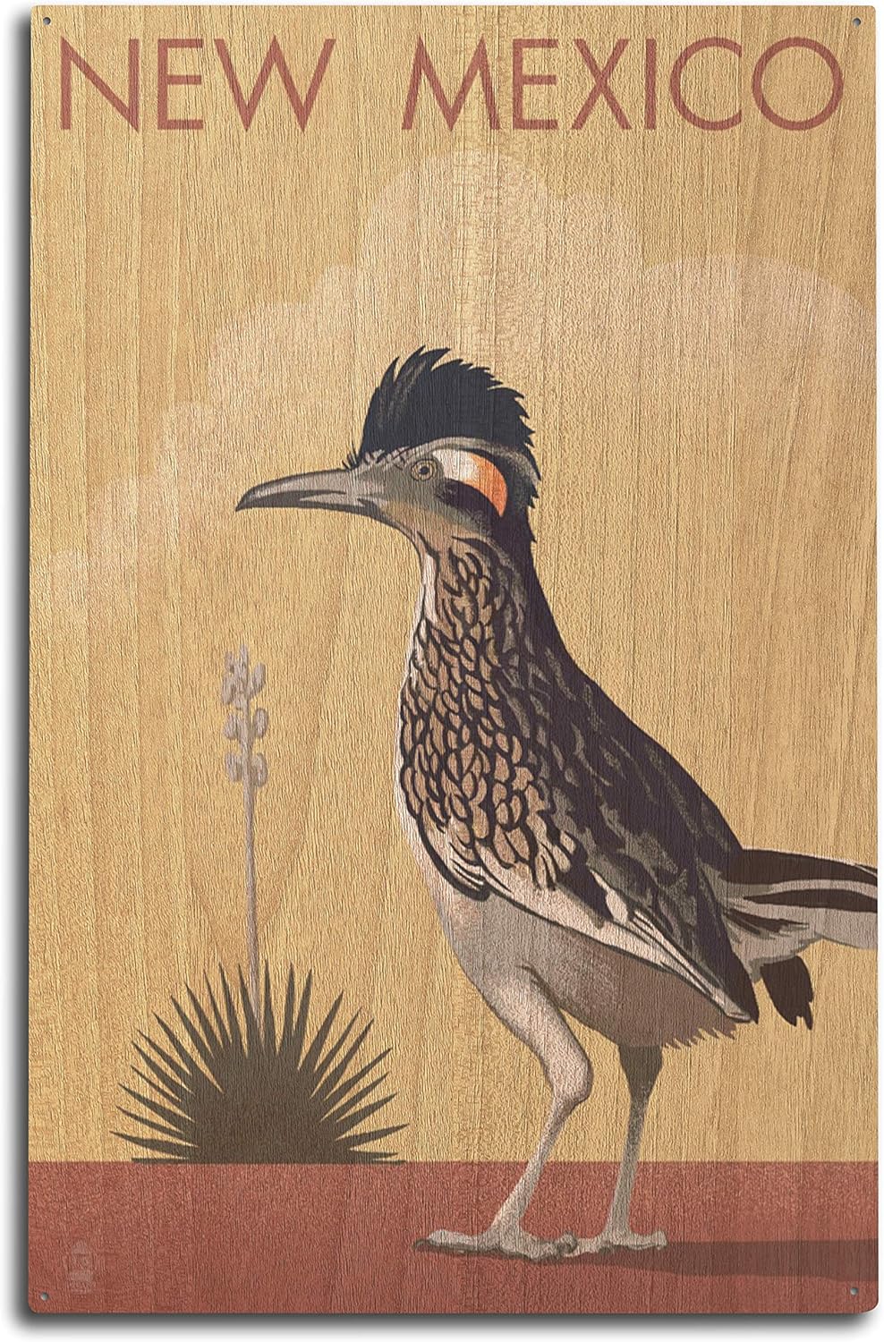 Great Tin Sign Aluminum 12"x16"Mexico Roadrunner Lithograph