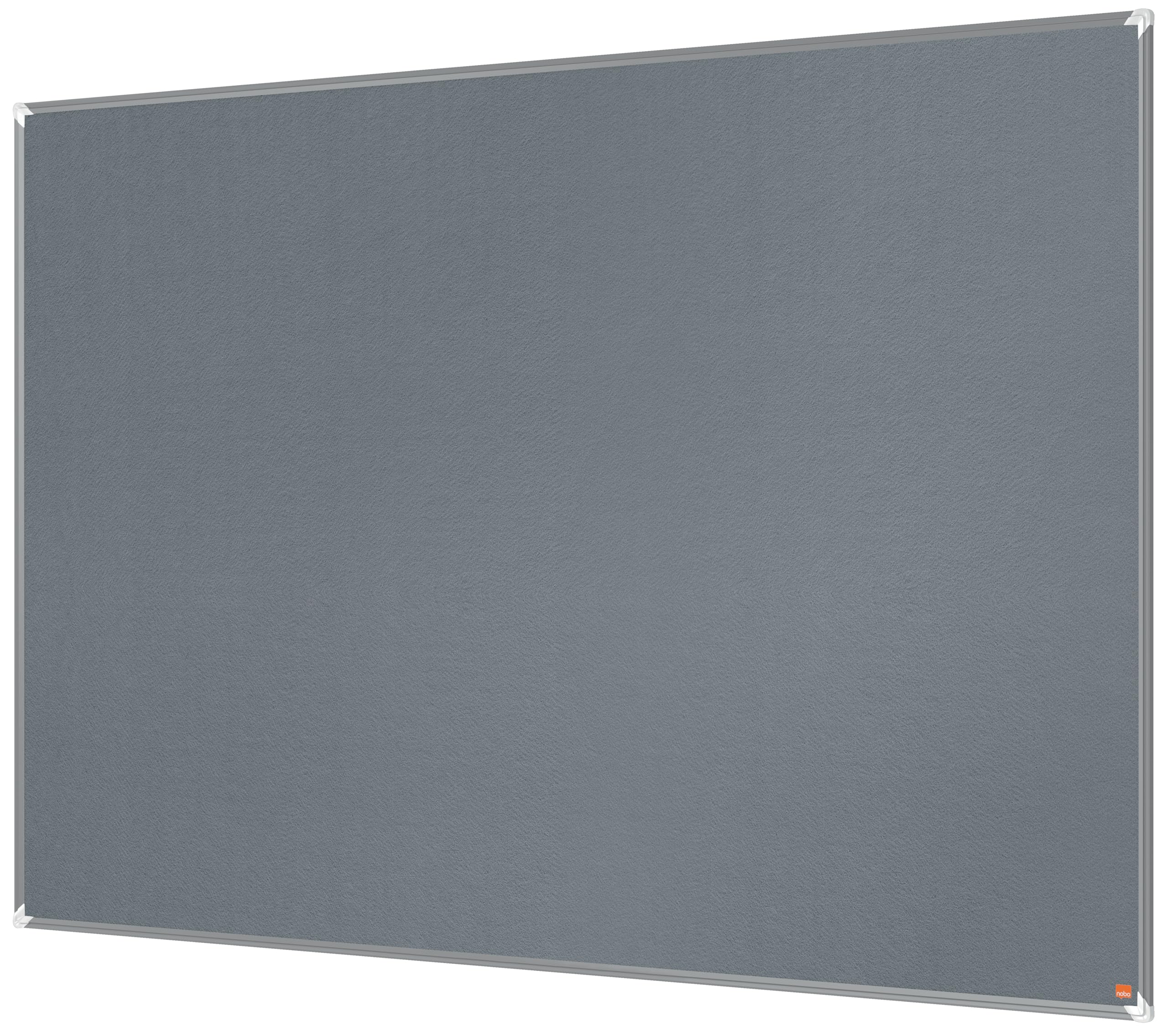 Nobo Premium Plus Felt Notice Board 1800x1200mm – Grey |Pin Board for Wall, Office Noticeboard, Display Board, Felt Memo Board, Vision Board, Mood Board, EU Ecolabel Certified