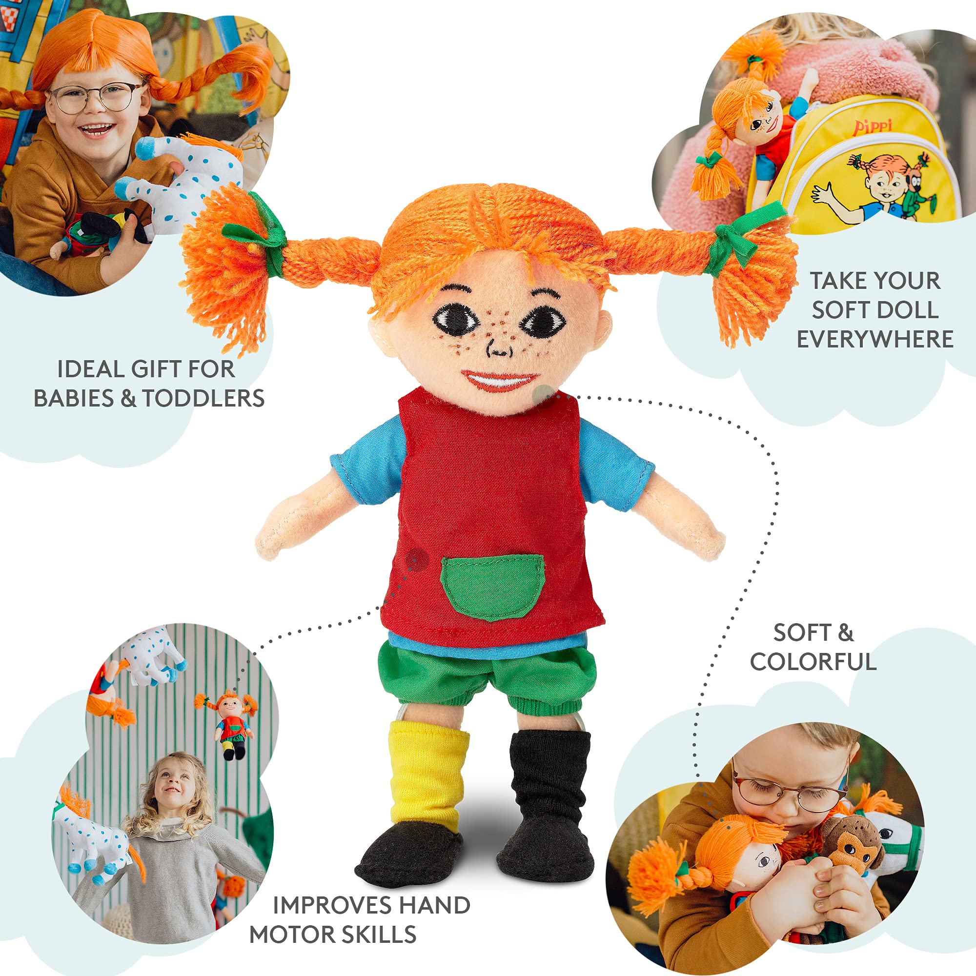 Glow2B Pippi Langstrumpf 44.3716.00 - Pippi Calzaslargas (18 cm)
