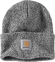 Carhartt Men's Knit Cuffed Beanie - Durable Acrylic Rib Knit Hat, Soft Itch-Free Warmth, One Size Fits Most Workwear Icon