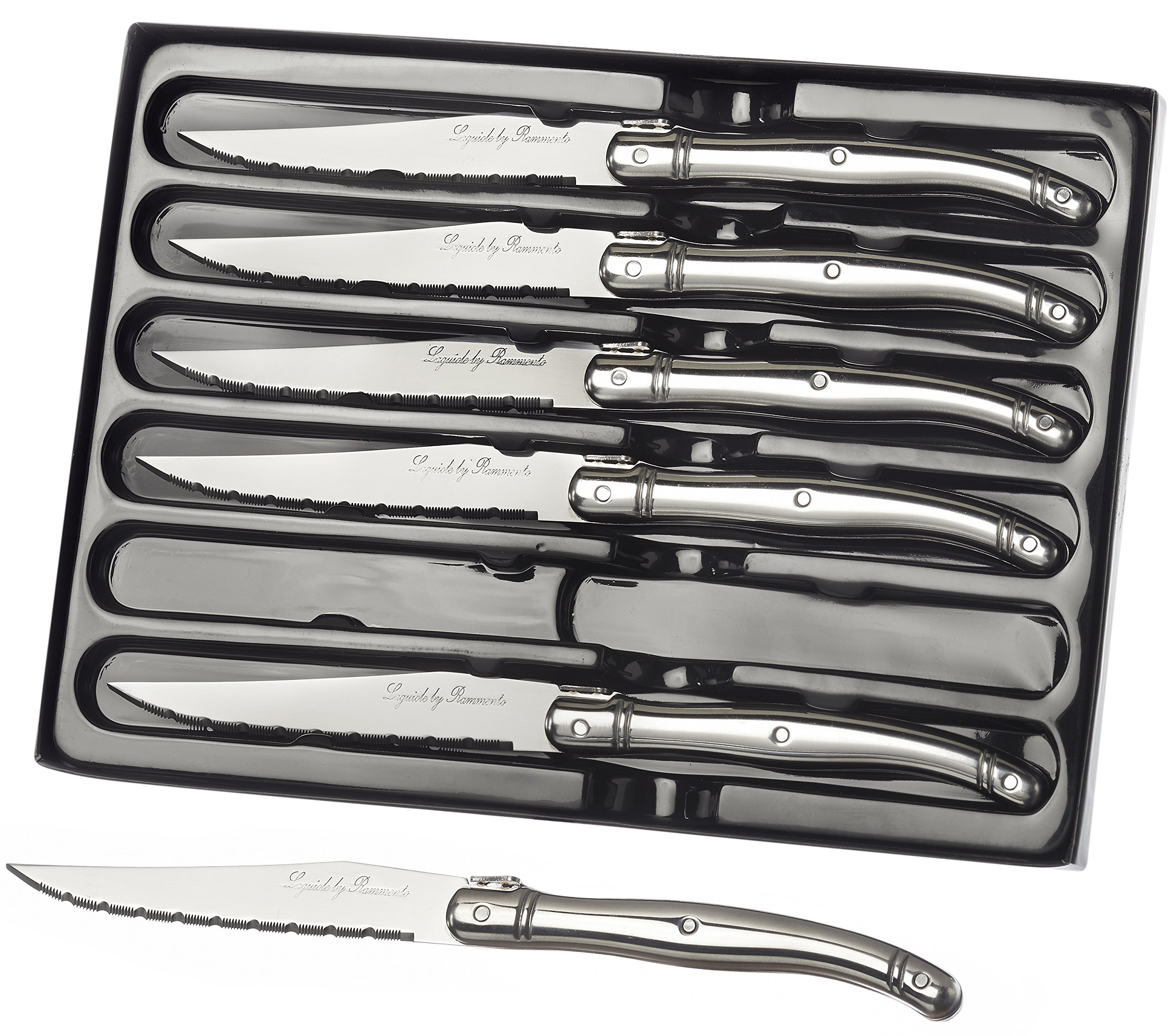 Set of 6 Laguiole Steak Knives Stainless Steel Steak knife Set
