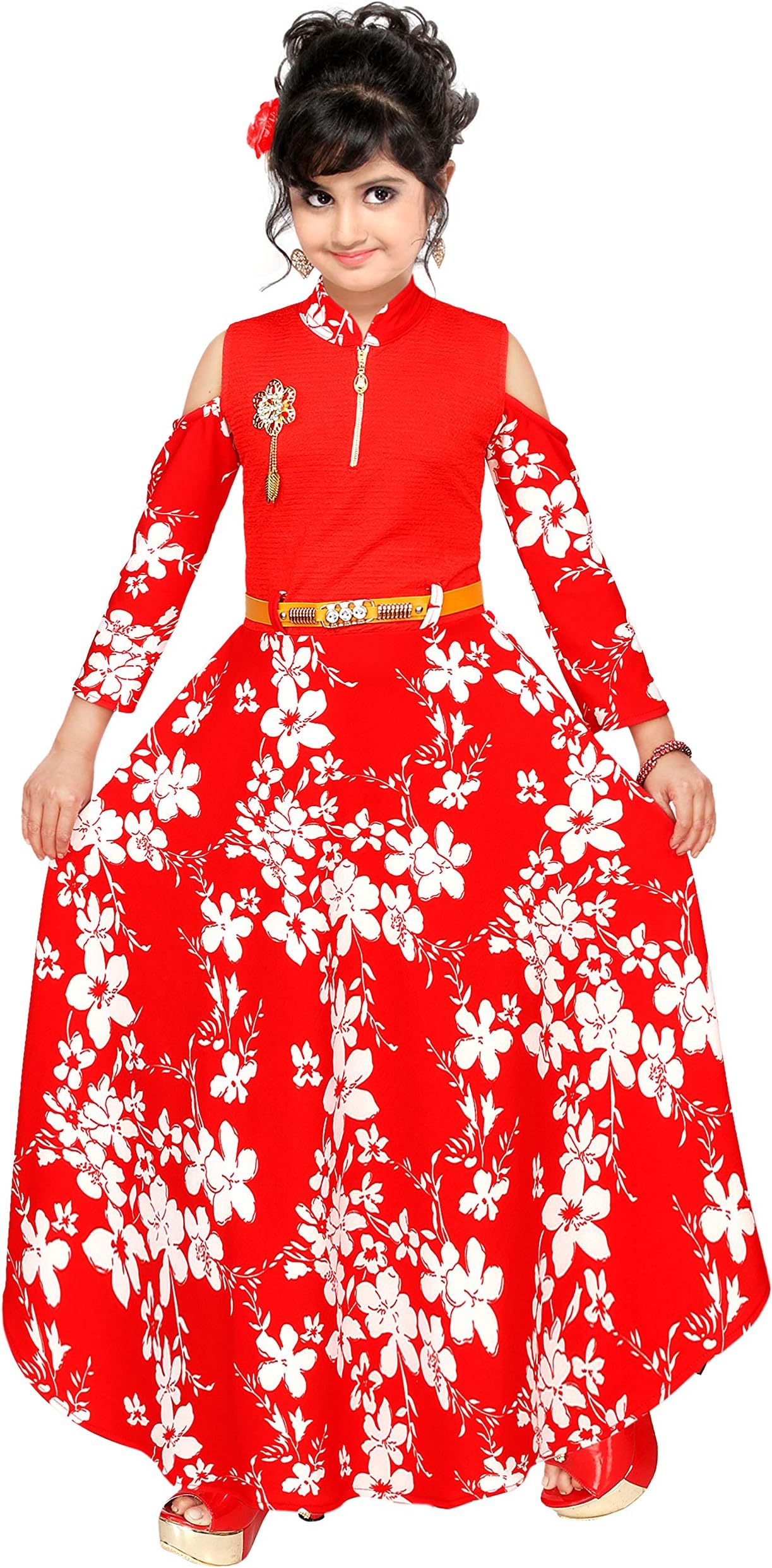 ARK DRESSES Girls' Maxi Dress.