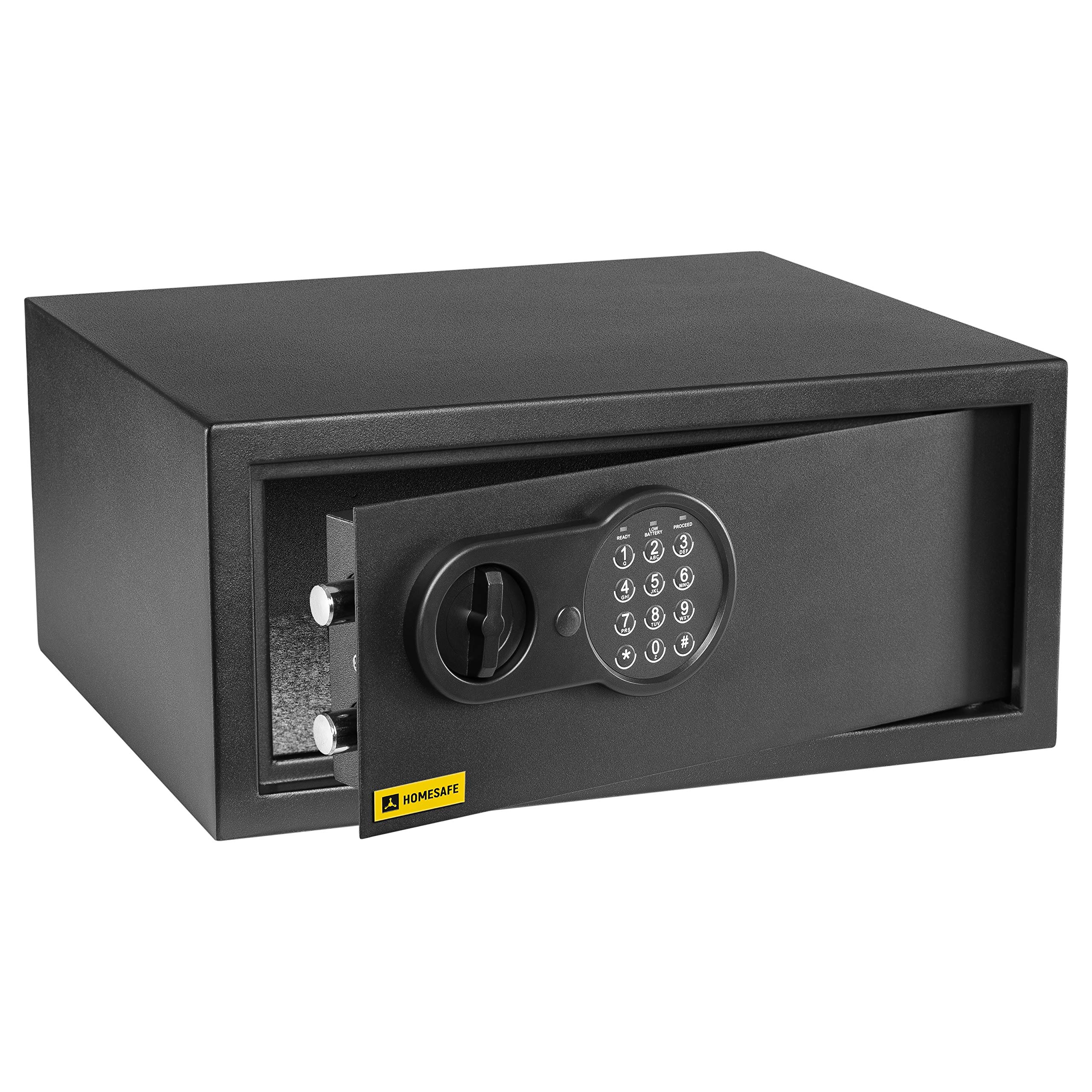 Homesafe Carbon Black, Ral 9005 Hv24e Digital Safe Box With Electronic Lock, 20X44x38cm (Hxwxd), Money Safe Lock Box For Home Security, Storage Safety Locker, Security For Office Hotel Document Laptop Cash Savings