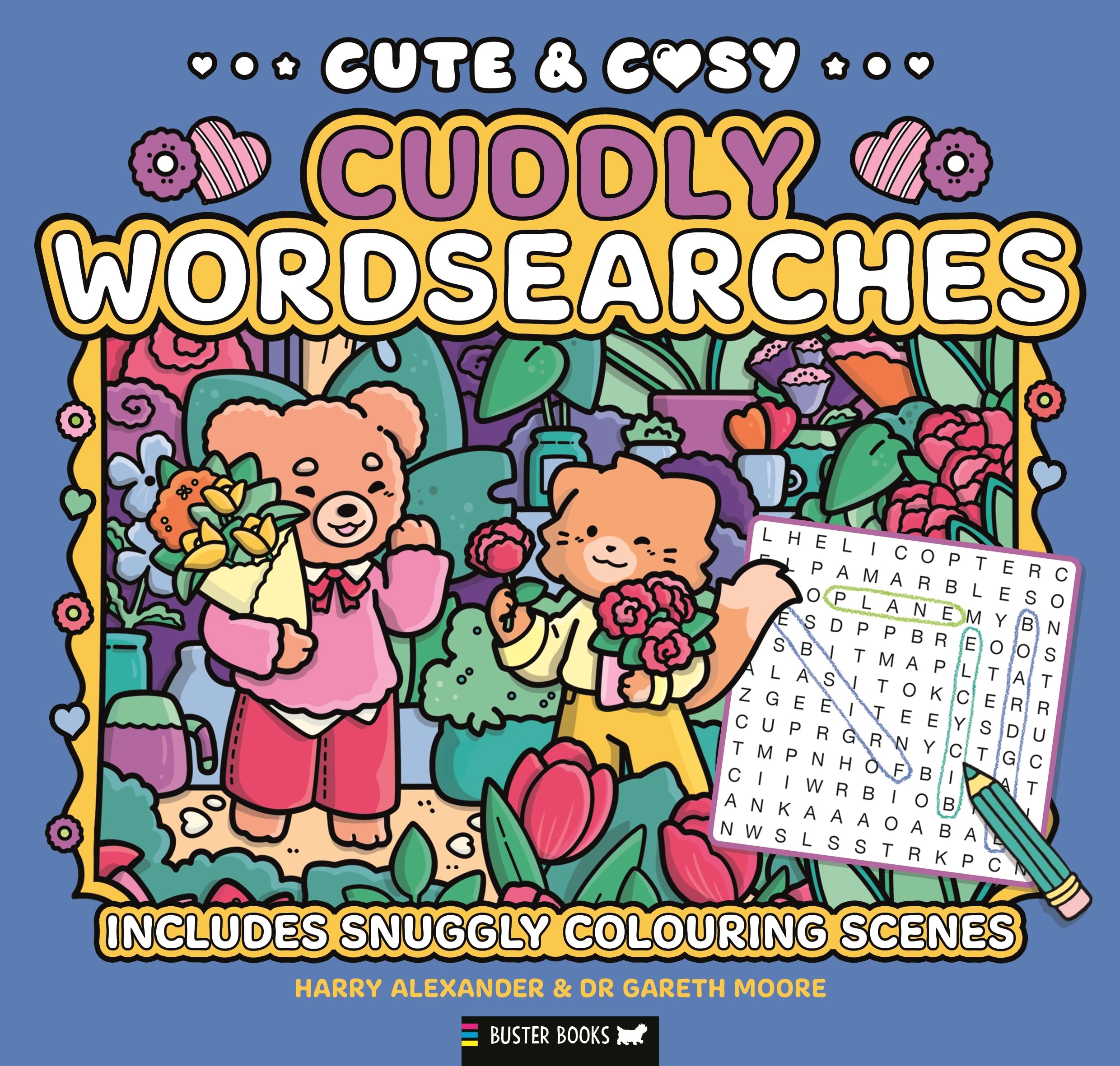 Cute & Cosy Cuddly Wordsearches: Includes Snuggly Colouring Scenes