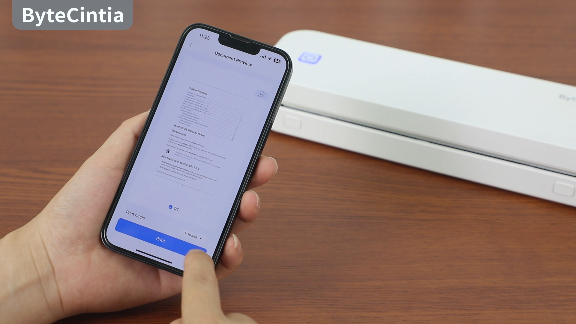 iDPRT MT610pro Draagbare Thermische Printer, 300 DPI - Mobiele Bluetooth voor Onderweg, A4 Geschikt voor Voertuigen, Kantoor, Thuis, School - Compatibel met iOS, Android en Tablet