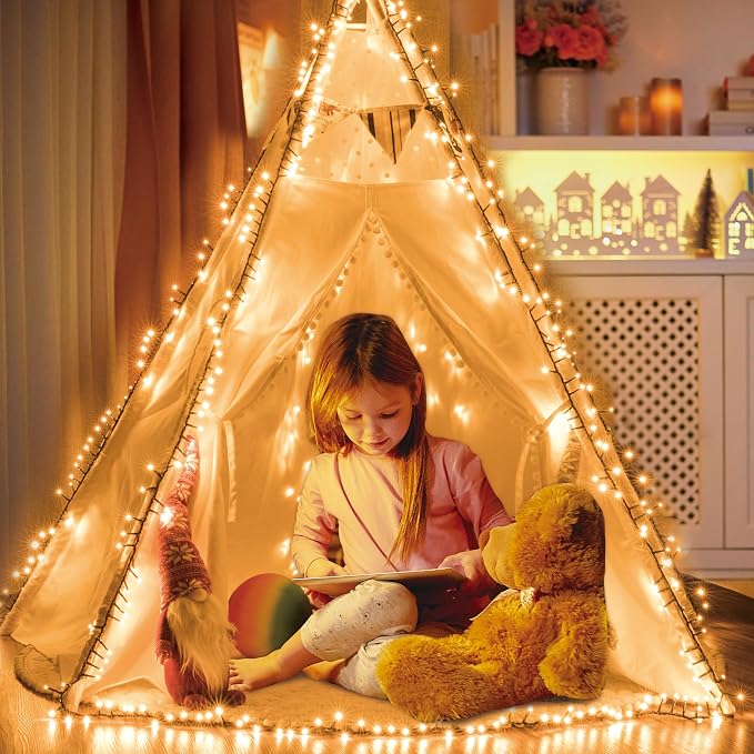 Ogrmar 82 ft 1000 luces LED navideñas con temporizador miniatura 5