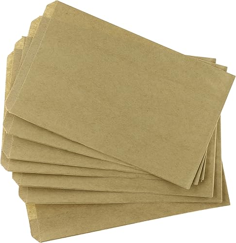 MyCraftSupplie, 200 bolsas de papel madera marrón de 5 x 7,5, para dulces, bufetes y mercadería