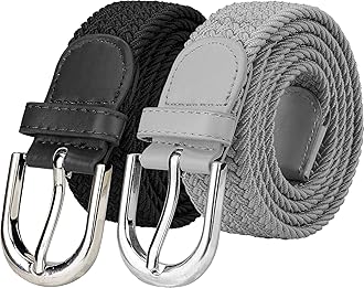 ZOROStretchable braided cotton belt for women, ladies belt,
