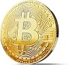 Physical Bitcoin Plated with 24-Carat Gold. A Real Collector‘s Item with Protective case