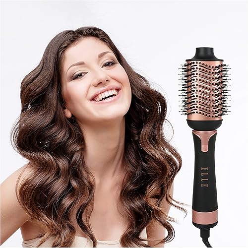 Miniatura 6 de Elle Premiere Cepillo secador de pelo y voluminizador, cepillo soplador 4 en 1 para control y peinado del encrespamiento, cable giratorio de 360