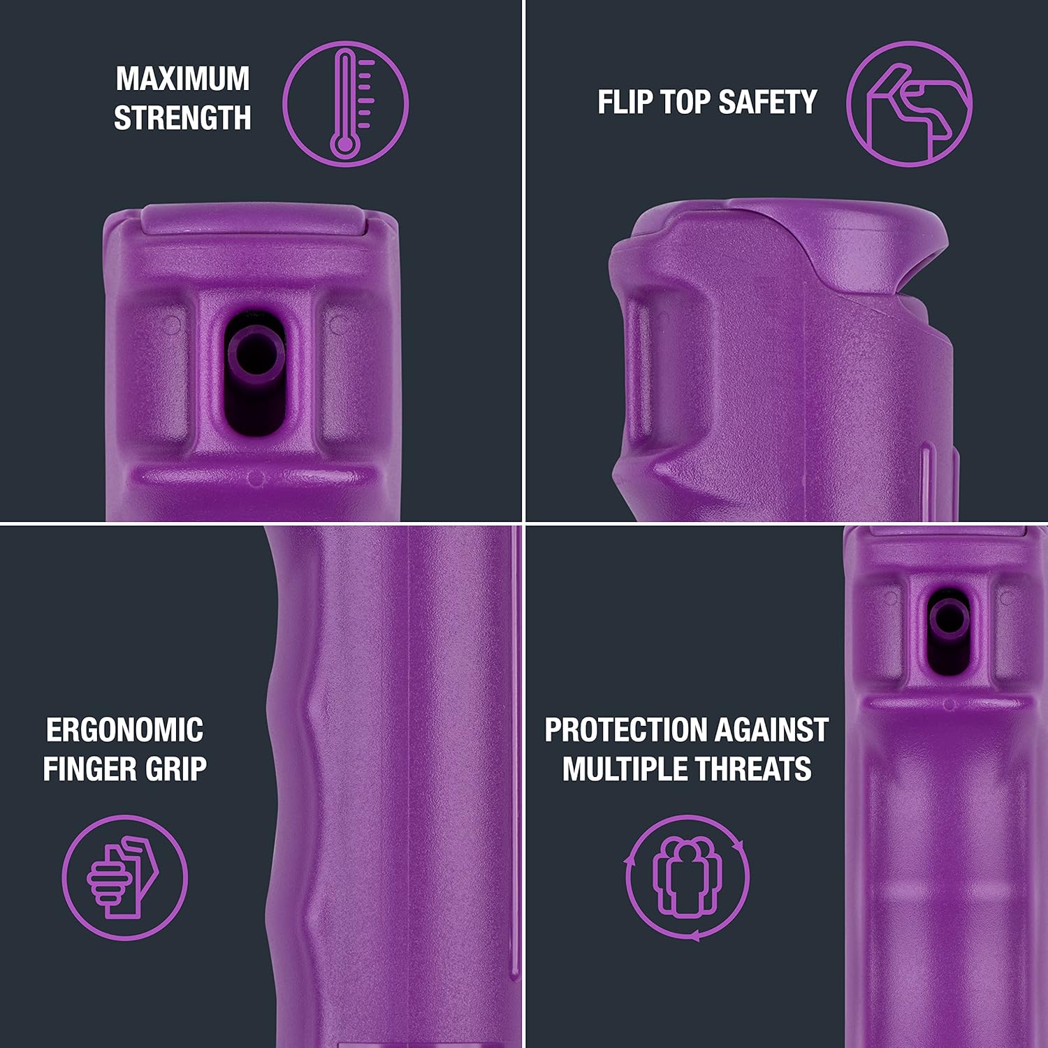 SABRE Pepper Spray and Stun Gun Multi-Range Protection Pack, 25 Bursts, 10-Foot (3 Meter) Range, Ergonomic Finger Grip, Flip Top Safety, Key Ring, Painful 1.60 μC Charge, 120 Lumen Flashlight, Compact : Everything Else