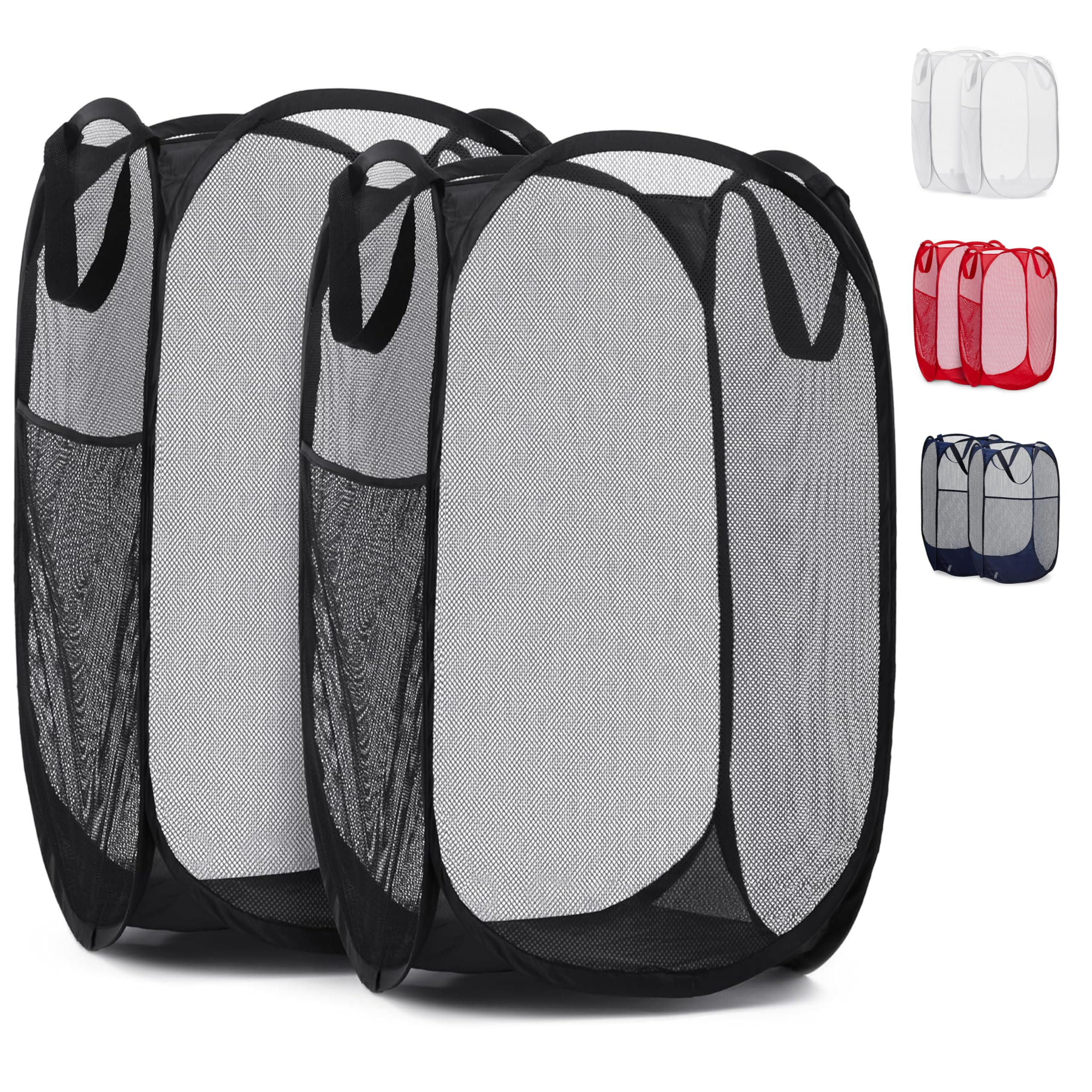 Amazon.com: Handy Laundry Collapsible Mesh Pop Up Hamper with Wide