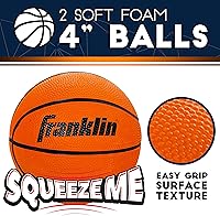 Vista 8 de Franklin Sports Mini Aro de Baloncesto con Reboteador y Pelota - Aro de Baloncesto Para Sobre la Puerta Con Reboteador Automático de Pelota - Juego